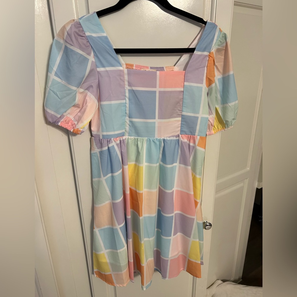 Multicolor pastel dress